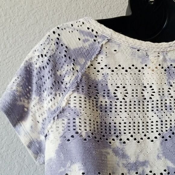 We The Free Cotton Tiedye Eyelet Tshirt - Picture 5 of 7